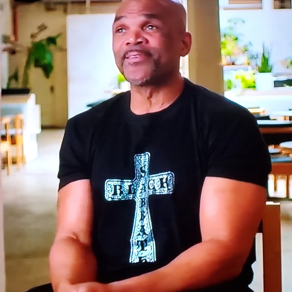 Black Sabbath Rhinestone T-Shirt Seen On  DMC